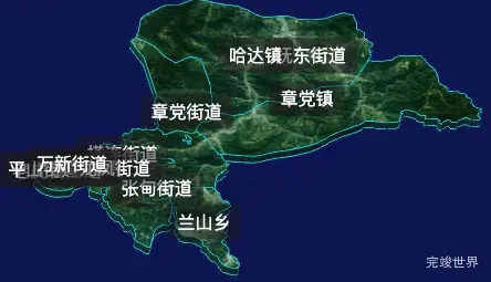 threejs抚顺市东洲区geoJson地图3d地图